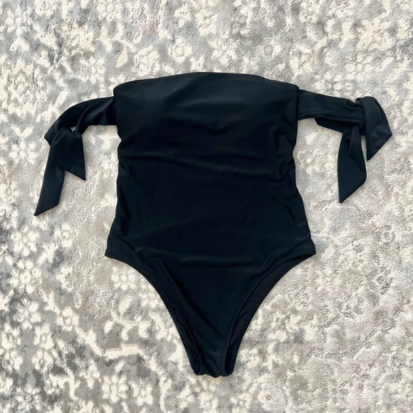 aerie Other - Aerie Black One Piece Swimsuit Off the Shoulder
